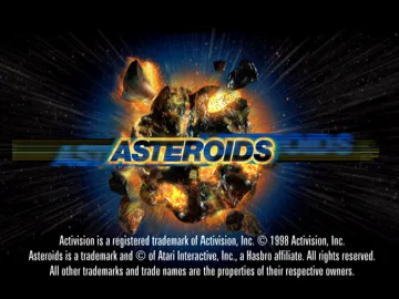 Asteroids (EU) screen shot title